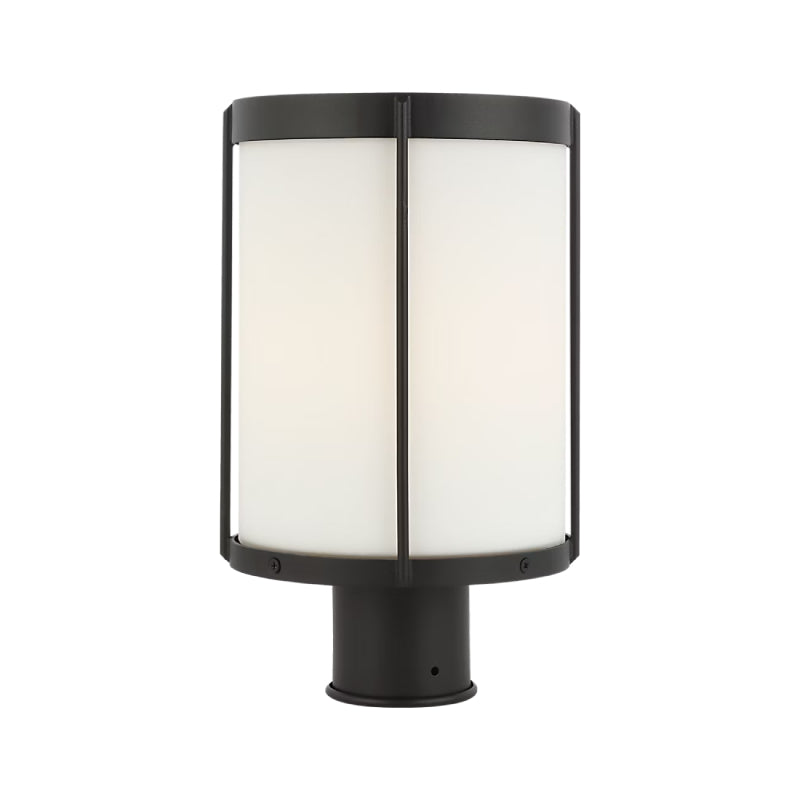 Generation GLO1741 Luning 1-lt 13" Tall Outdoor Post Lantern - Textured Black
