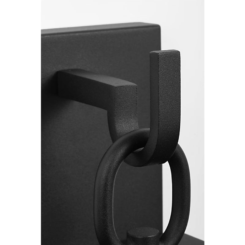 Generation GLO1761 Rox 1-lt 15" Tall Outdoor Wall Lantern - Textured Black