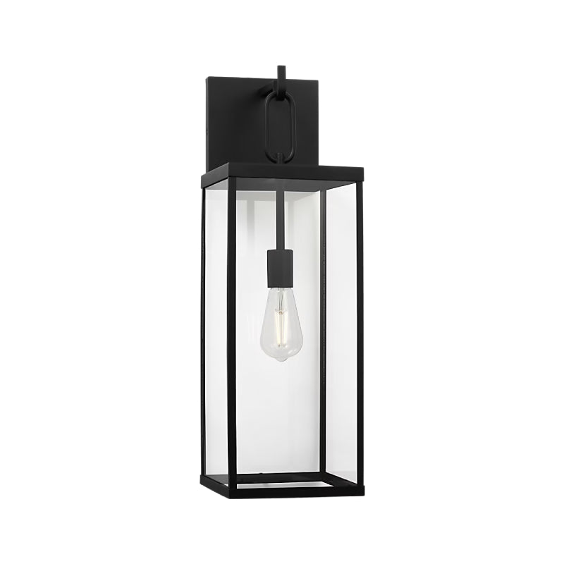 Generation GLO1781 Rox 1-lt 25" Tall Outdoor Wall Lantern - Textured Black