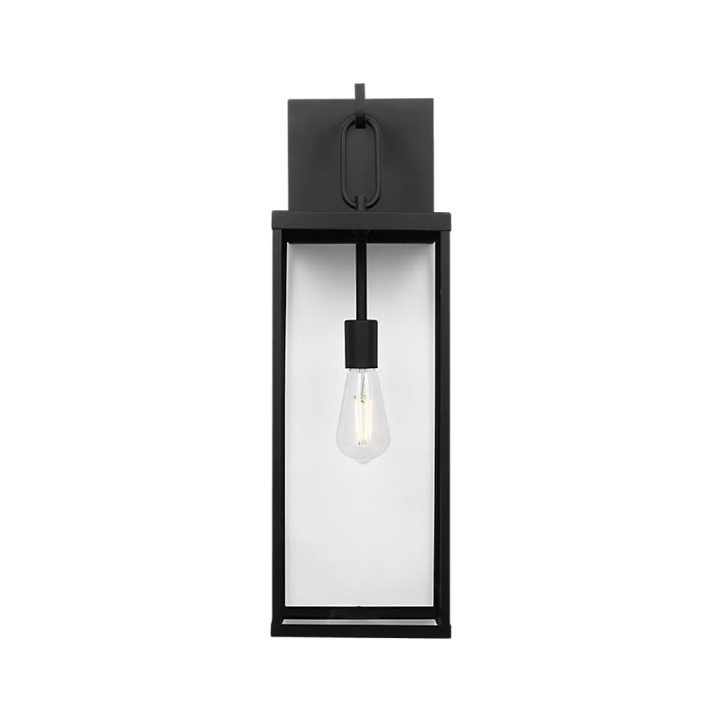 Generation GLO1781 Rox 1-lt 25" Tall Outdoor Wall Lantern - Textured Black