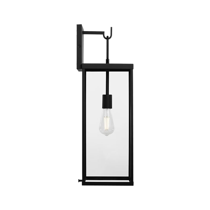 Generation GLO1781 Rox 1-lt 25" Tall Outdoor Wall Lantern - Textured Black