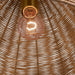 Visual Comfort GLP1071 Norman 1-lt 16" LED Large Pendant - Satin Brass with Blonde Rattan