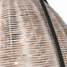 Visual Comfort GLP1071 Norman 1-lt 16" LED Large Pendant - Matte White with Blonde Rattan