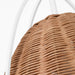 Visual Comfort GLP1071 Norman 1-lt 16" LED Large Pendant - Matte White with Blonde Rattan