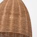 Visual Comfort GLP1071 Norman 1-lt 16" LED Large Pendant - Matte White with Blonde Rattan