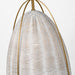 Visual Comfort GLP1081 Norman 1-lt 14" LED Medium Pendant - Satin Brass with Chalk Wicker