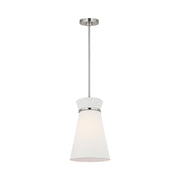 Generation GLP1751E Fynn 1-lt 10" LED Pendant - Brushed Nickel