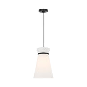 Generation GLP1751E Fynn 1-lt 10" LED Pendant - Midnight Black