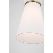 Generation GLP1751E Fynn 1-lt 10" LED Pendant - Satin Brass