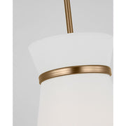 Generation GLP1751E Fynn 1-lt 10" LED Pendant - Satin Brass
