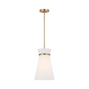 Generation GLP1751E Fynn 1-lt 10" LED Pendant - Satin Brass