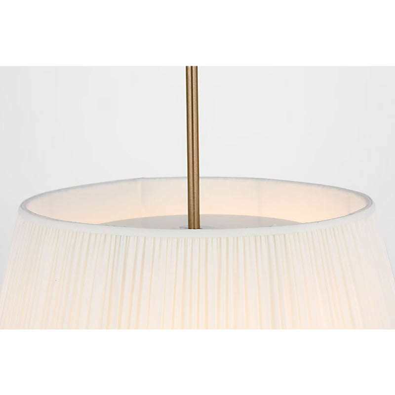 Generation GLP1873E Vilera 3-lt 18" LED Pendant - Satin Brass