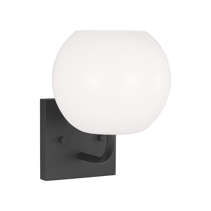 Generation GLV1011EN3 Rory 1-lt 9" Tall LED Bath Light - Midnight Black