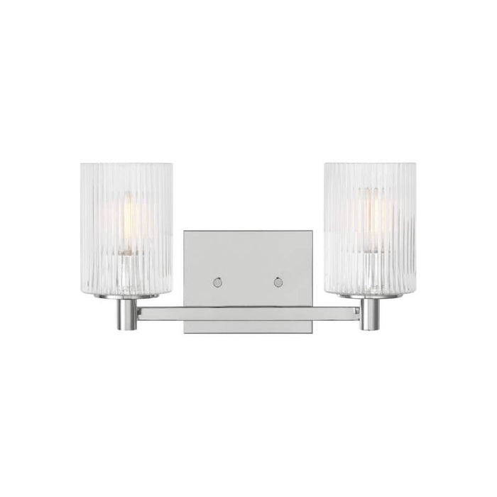 Sea Gull GLV1042EN Lando 2-lt 14" LED Wall/Bath Sconce - Chrome