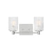 Sea Gull GLV1042EN Lando 2-lt 14" LED Wall/Bath Sconce - Chrome