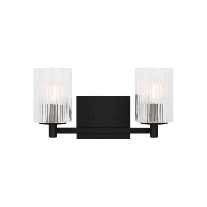 Sea Gull GLV1042EN Lando 2-lt 14" LED Wall/Bath Sconce - Midnight Black