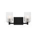 Sea Gull GLV1042EN Lando 2-lt 14" LED Wall/Bath Sconce - Midnight Black