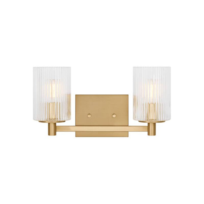 Sea Gull GLV1042EN Lando 2-lt 14" LED Wall/Bath Sconce - Satin Brass