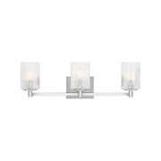 Sea Gull GLV1043 Lando 3-lt 25" Wall/Bath Sconce - Brushed Steel
