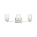 Sea Gull GLV1043 Lando 3-lt 25" Wall/Bath Sconce - Brushed Steel