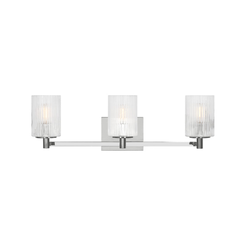 Sea Gull GLV1043 Lando 3-lt 25" Wall/Bath Sconce - Chrome