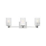 Sea Gull GLV1043EN Lando 3-lt 25" LED Wall/Bath Sconce - Chrome