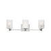 Sea Gull GLV1043EN Lando 3-lt 25" LED Wall/Bath Sconce - Chrome