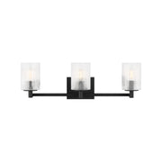 Sea Gull GLV1043EN Lando 3-lt 25" LED Wall/Bath Sconce - Midnight Black