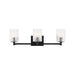 Sea Gull GLV1043EN Lando 3-lt 25" LED Wall/Bath Sconce - Midnight Black