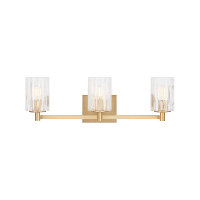 Sea Gull GLV1043 Lando 3-lt 25" Wall/Bath Sconce - Satin Brass