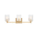 Sea Gull GLV1043 Lando 3-lt 25" Wall/Bath Sconce - Satin Brass