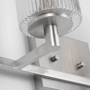 Sea Gull GLV1044 Lando 4-lt 35" Wall/Bath Sconce - Brushed Steel