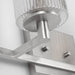 Sea Gull GLV1044 Lando 4-lt 35" Wall/Bath Sconce - Brushed Steel