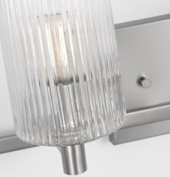 Sea Gull GLV1044 Lando 4-lt 35" Wall/Bath Sconce - Brushed Steel
