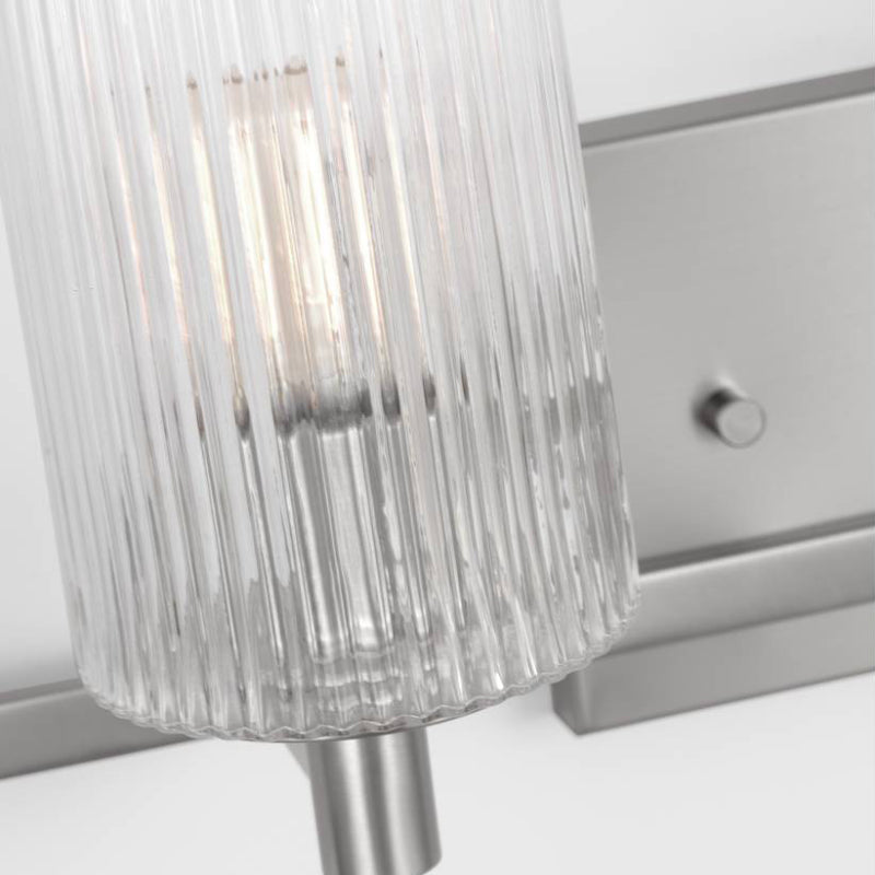 Sea Gull GLV1044EN Lando 4-lt 35" LED Wall/Bath Sconce - Brushed Steel