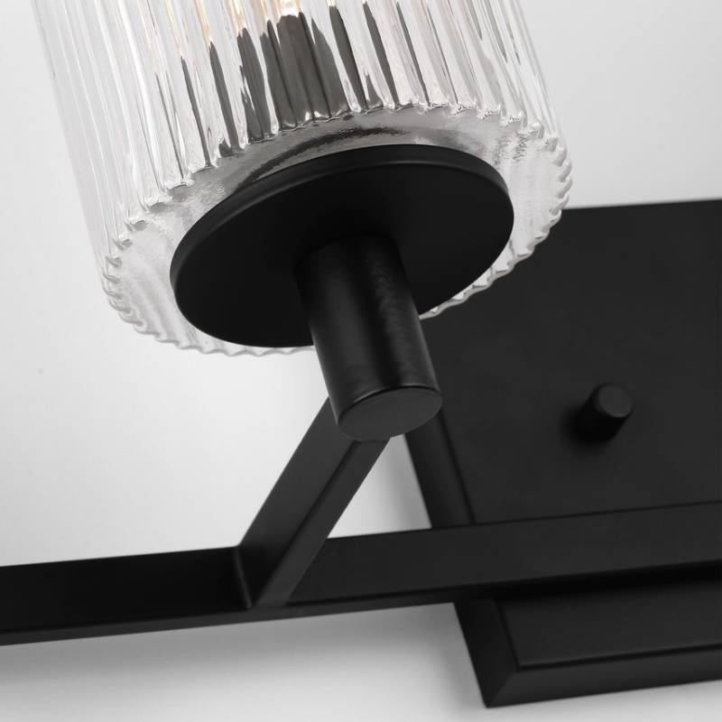 Sea Gull GLV1044EN Lando 4-lt 35" LED Wall/Bath Sconce - Midnight Black