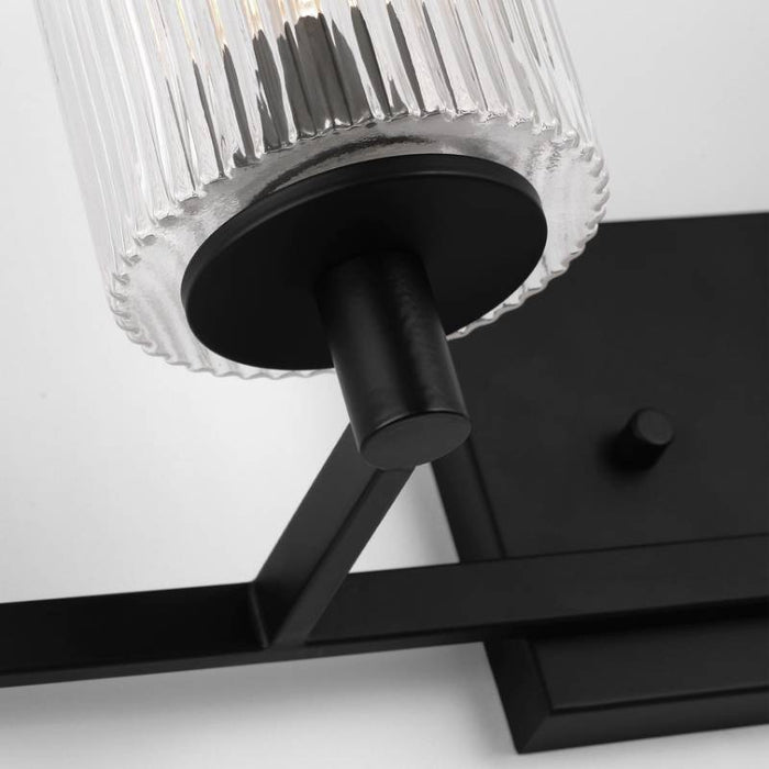 Sea Gull GLV1044 Lando 4-lt 35" Wall/Bath Sconce - Midnight Black