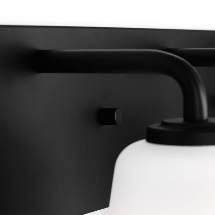Generation GLV1053 Miles 3-lt 18" Large Vanity Light - Midnight Black