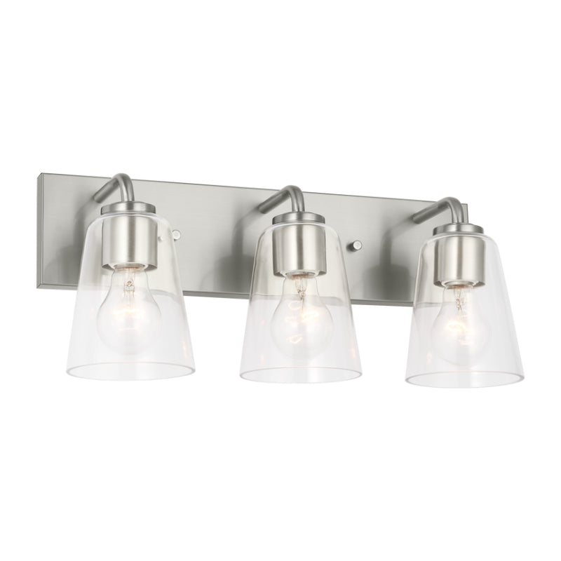 Generation GLV1063 Miles 3-lt 18" Vanity Light - Brushed Nickel