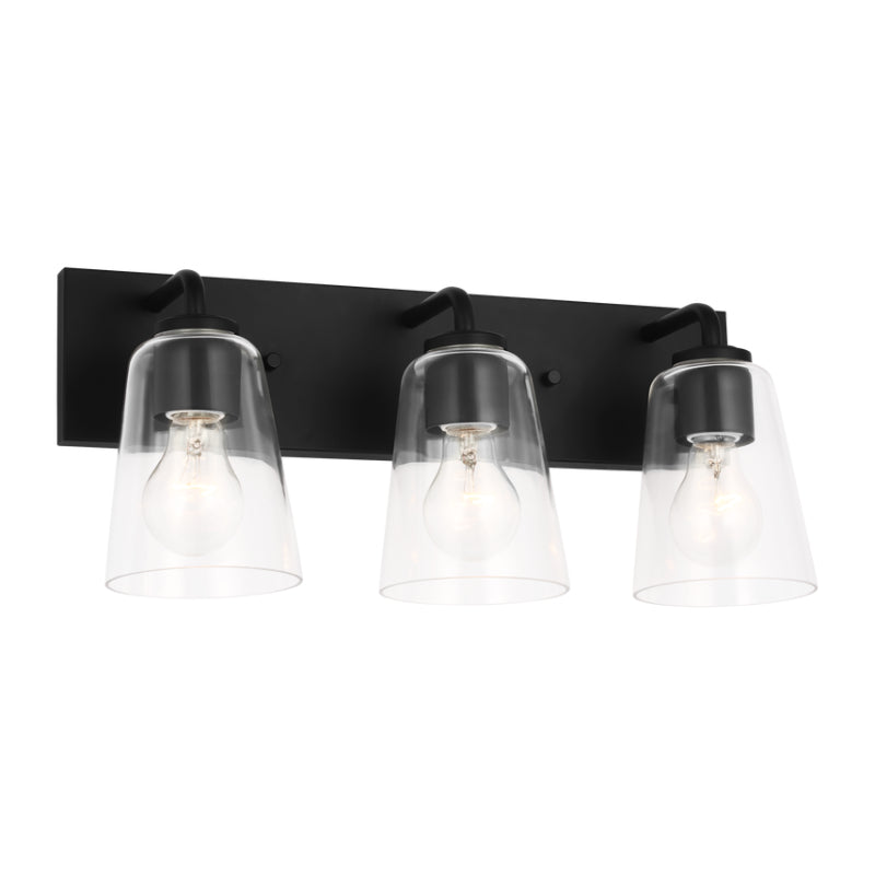 Generation GLV1063 Miles 3-lt 18" Vanity Light - Midnight Black
