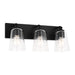 Generation GLV1063 Miles 3-lt 18" Vanity Light - Midnight Black