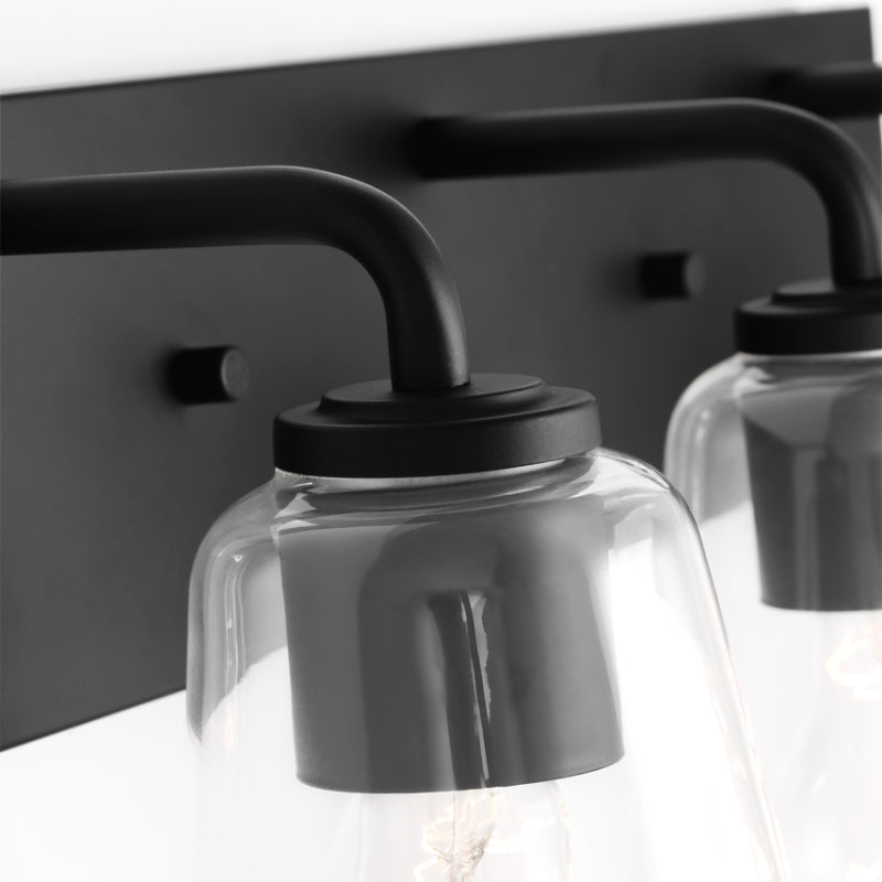 Generation GLV1063 Miles 3-lt 18" Vanity Light - Midnight Black