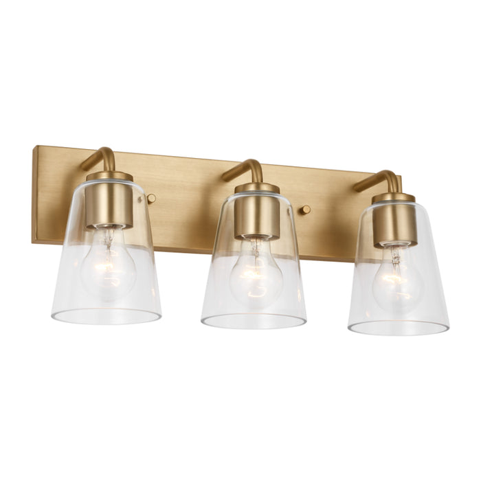 Generation GLV1063 Miles 3-lt 18" Vanity Light - Satin Brass