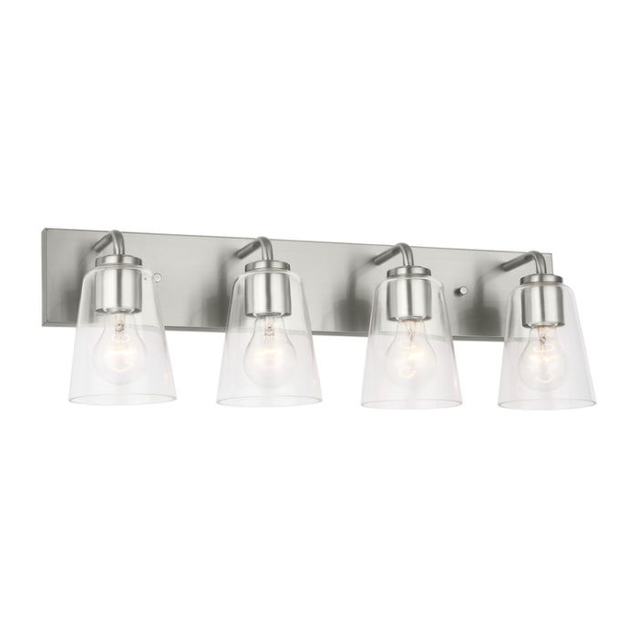 Generation GLV1064 Miles 4-lt 25" Extra Large Vanity Light - Brushed Nickel