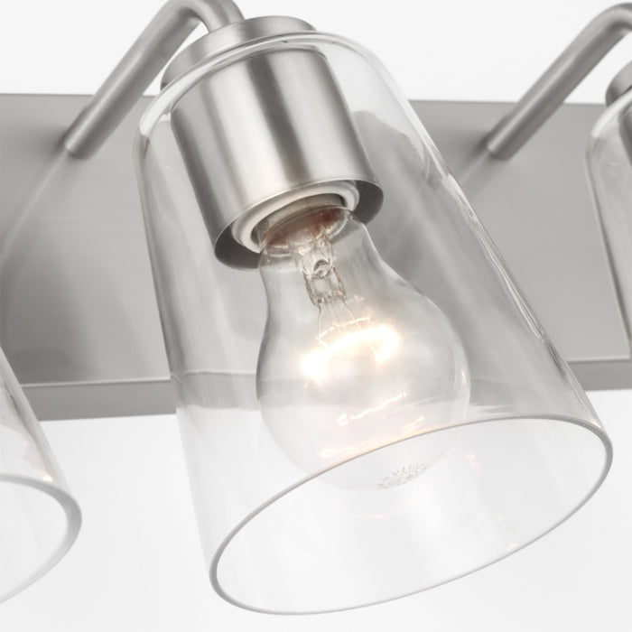 Generation GLV1064 Miles 4-lt 25" Extra Large Vanity Light - Brushed Nickel