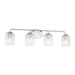 Generation GLV1134 Eisele 4-lt 34" Vanity Light - Brushed Nickel