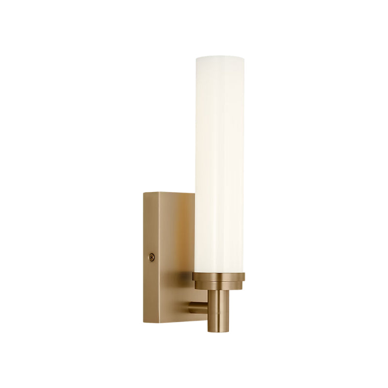Generation GLV1441-L Coles 1-lt 13" Tall LED Vanity Light, 5CCT Selectable - Satin Brass