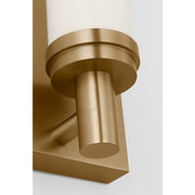 Generation GLV1441-L Coles 1-lt 13" Tall LED Vanity Light, 5CCT Selectable - Satin Brass