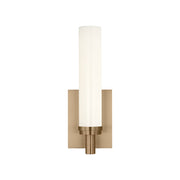 Generation GLV1441-L Coles 1-lt 13" Tall LED Vanity Light, 5CCT Selectable - Satin Brass