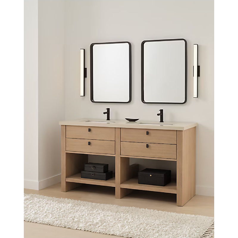 Generation GLV1541-L Cavitt 1-lt 24" LED Vanity Light, 5CCT Selectable - Midnight Black